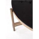 Стол журнальный HALMAR ISMENA черный/золотой, 80/41